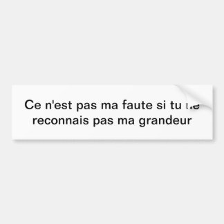 Grandeur (Storhet i Fransk) Bildekal