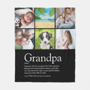 Grandfar Grandfather Pappa Definition 6 Foto Black Fleecefilt