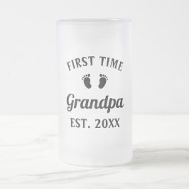 Grandfather Abuelo Nonno Gramps First Time Grandpa Frostat Ölglas