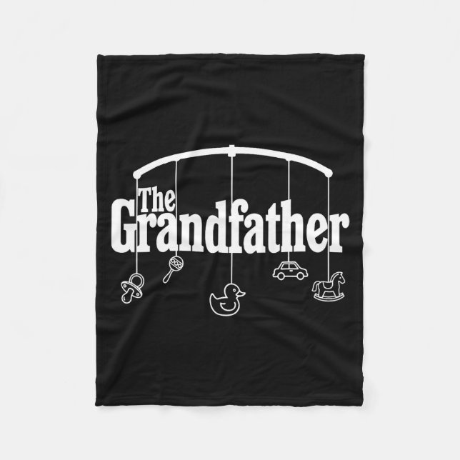 Grandfather Funny Quote Design For Grandpas  Fleecefilt (Framsidan)