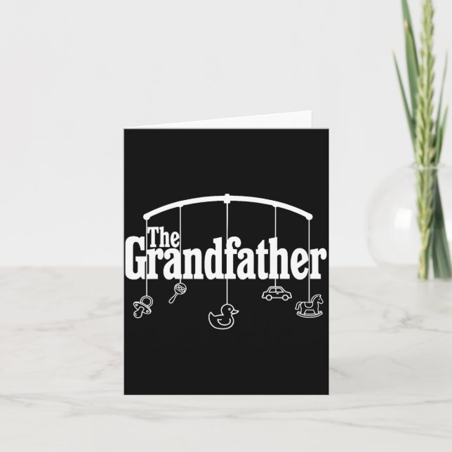 Grandfather Funny Quote Design For Grandpas  Kort (Framsida)