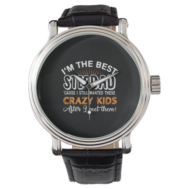 Grandfather Gift | I Am The Best Step Dad Armbandsur (Framsida)