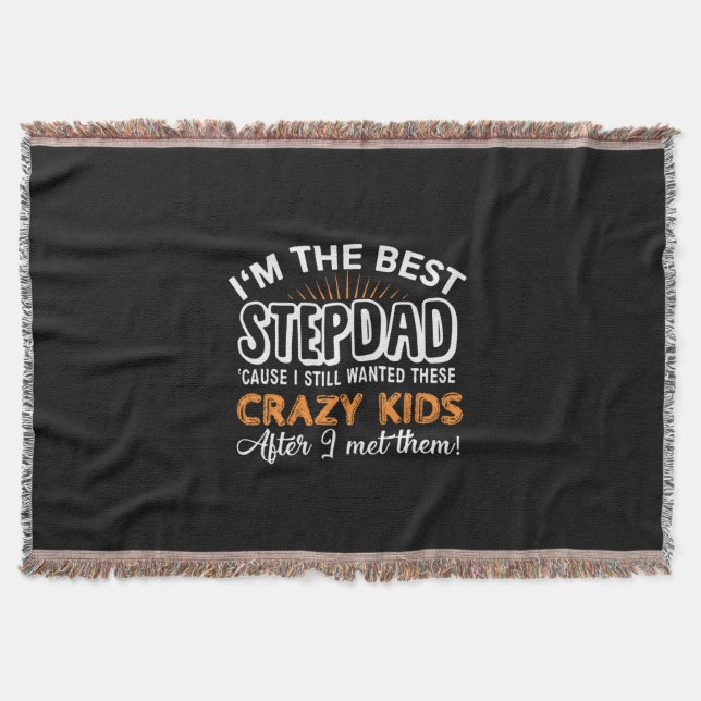 Grandfather Gift | Jag är det bästa steget Pappa Filt (Framsidan)