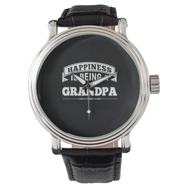 Grandfather Gift | Lycka är en farfar Armbandsur (Framsida)