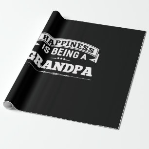 Grandfather Gift Lycka är en farfar Presentpapper