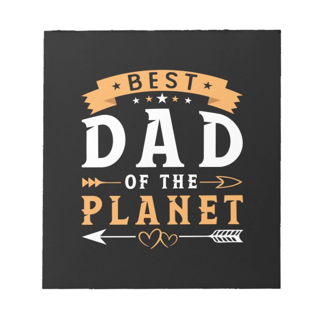 Grandfather Gift | planetens bästa Pappa Anteckningsblock (Framsida)