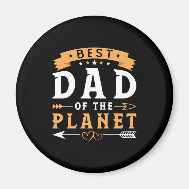 Grandfather Gift | planetens bästa Pappa Magnet (Framsidan)