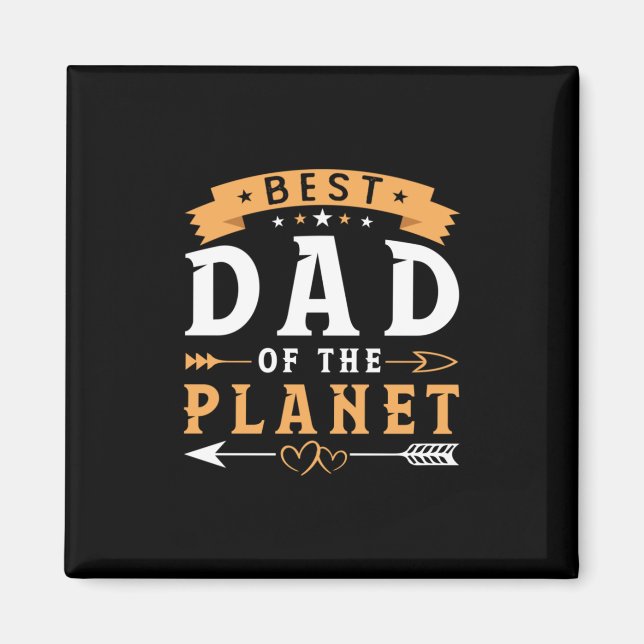 Grandfather Gift | planetens bästa Pappa Magnet (Framsidan)