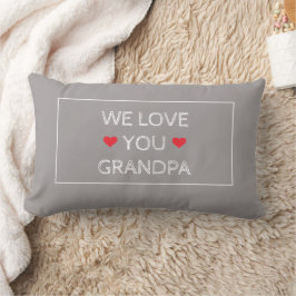 Grandfather Modern Cute Kärlek You Grandpa Quote Lumbarkudde