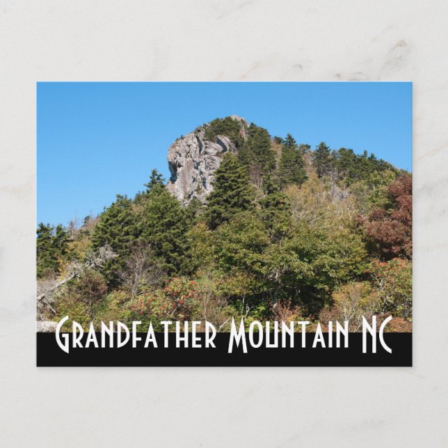 Grandfather Mountain NC Vykort (Framsida)