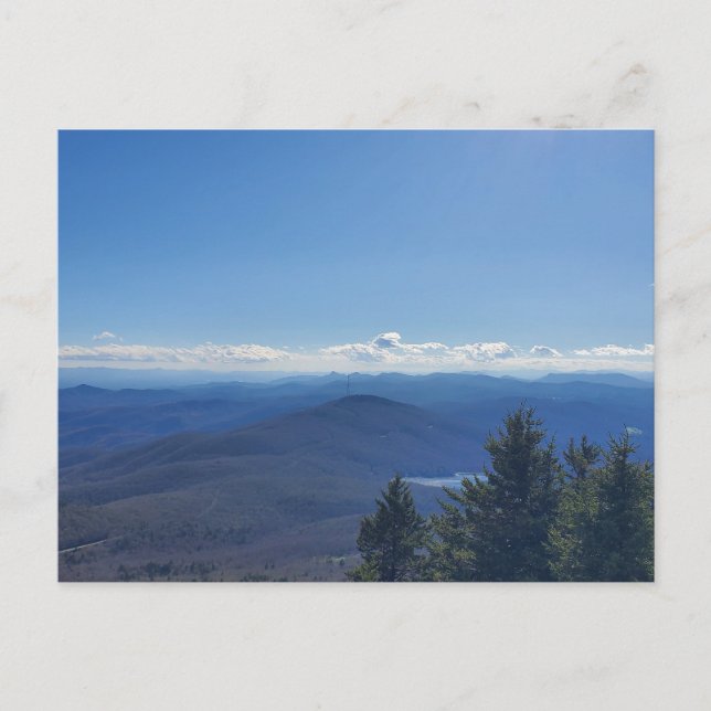 Grandfather Mountain Sjö, North Carolina Vykort (Framsida)