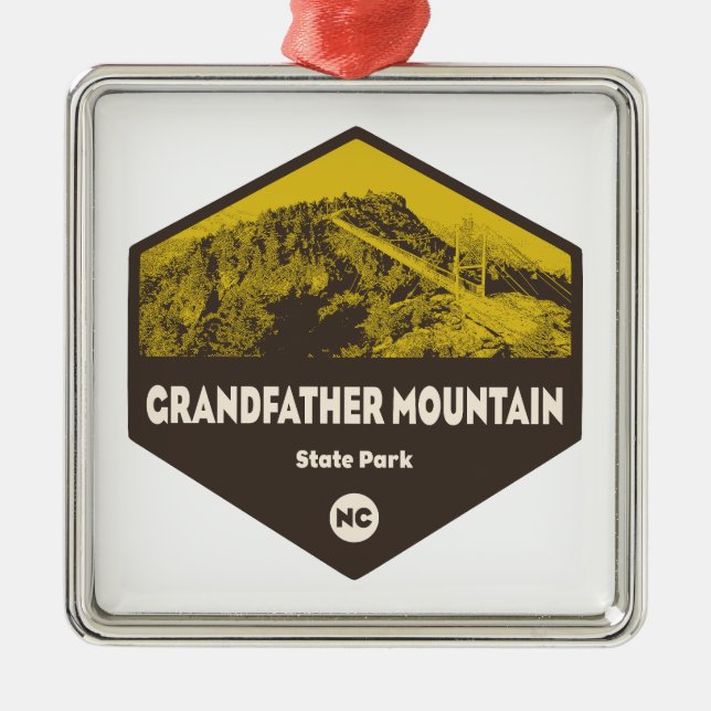 Grandfather Mountain State Park North Carolina Julgransprydnad Metall (Framsidan)
