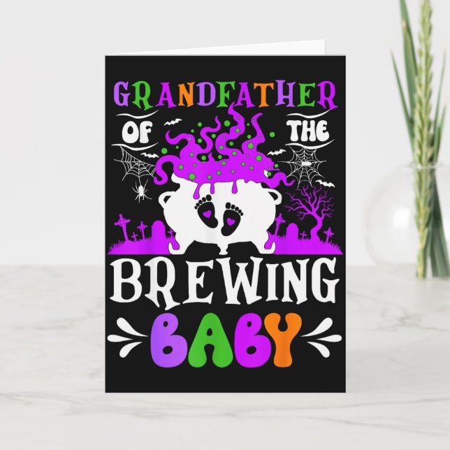 Grandfather Of The Brewing Baby Grandpa To Be Hall Kort (Framsida)