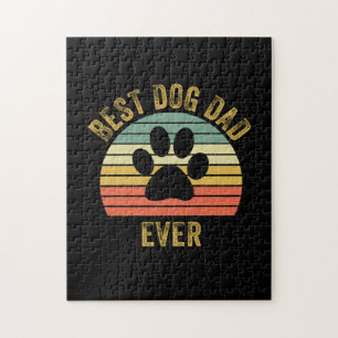 Grandfather-offerter Bästa Hund Pappa någonsin Pussel