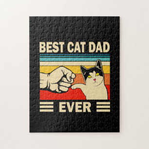 Grandfather-offerter Bästa Kat Pappa någonsin Pussel