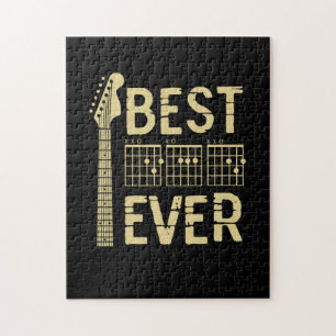 Grandfather-offerter Bästa Pappa Guitar någonsin Pussel