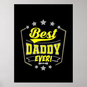 Grandfather-offerter Bästa pappa någonsin Poster