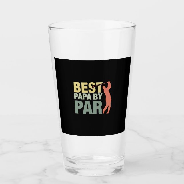 Grandfather-offerter | Bästa Pappa per part Golf Glaskopp (Framsida)