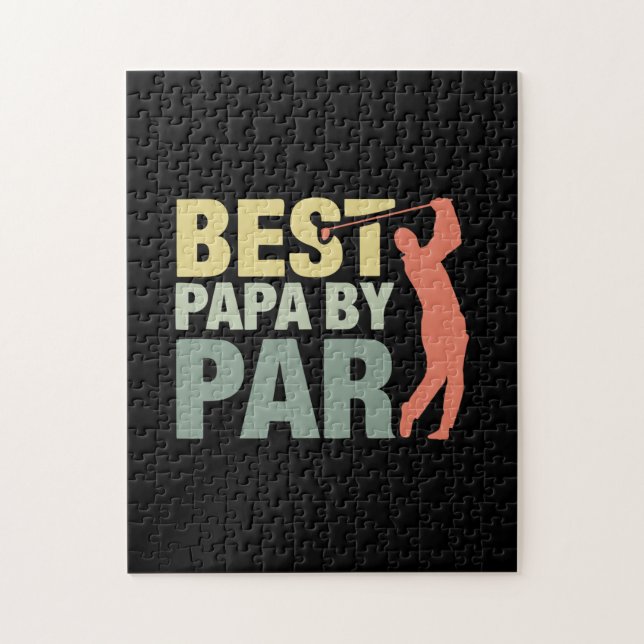 Grandfather-offerter | Bästa Pappa per part Golf Pussel (Vertikal)