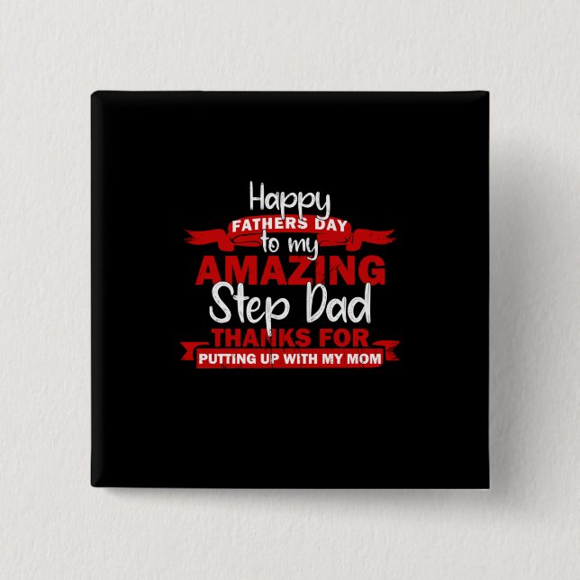 Grandfather-offerter | Fantastisk Step-pappa Knapp (Framsida)