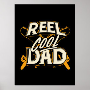 Grandfather-offerter   Fiske Coola Pappa Poster
