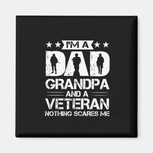 Grandfather-offerter Jag är Pappa och veteran Magnet