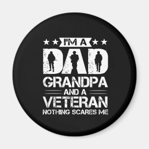 Grandfather-offerter Jag är Pappa och veteran Magnet