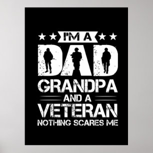 Grandfather-offerter   Jag är Pappa och veteran Poster