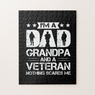 Grandfather-offerter | Jag är Pappa och veteran Pussel