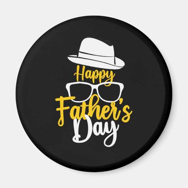 Grandfather-offerter | Lycklig Far-dagen Magnet (Framsidan)