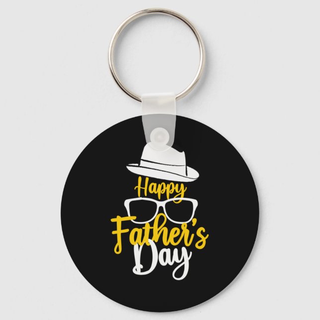 Grandfather-offerter | Lycklig Far-dagen Nyckelring (Framsida)