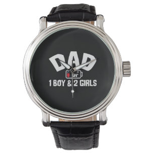 Grandfather-offerter Pappa av en pojke Armbandsur