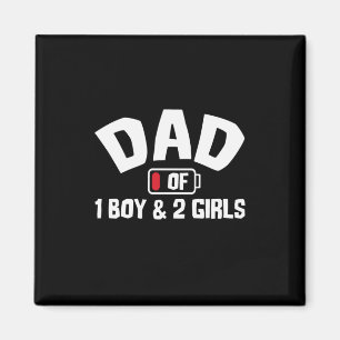 Grandfather-offerter Pappa av en pojke Magnet