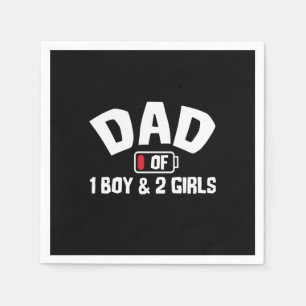 Grandfather-offerter Pappa av en pojke Pappersservett