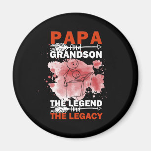 Grandfather-offerter Pappa och Grandson Magnet
