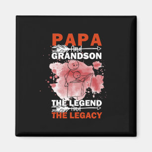 Grandfather-offerter   Pappa och Grandson Magnet