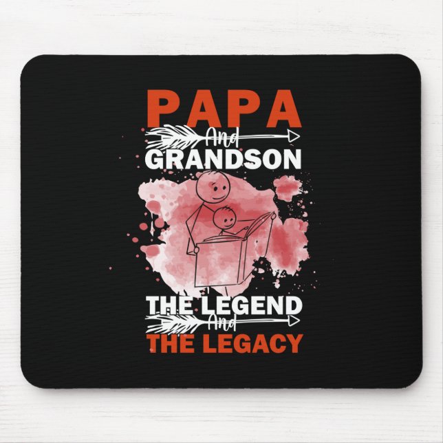 Grandfather-offerter | Pappa och Grandson Musmatta (Framsidan)