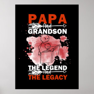 Grandfather-offerter   Pappa och Grandson Poster