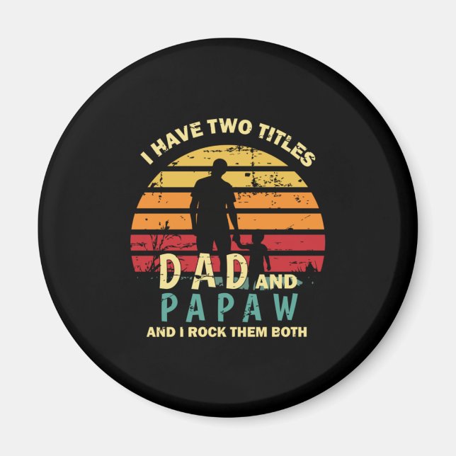 Grandfather-offerter | Pappa och Pappa I Sten dem Magnet (Framsidan)