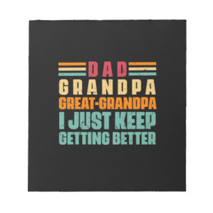 Grandfather-offerter Pappa Underbar morfar Anteckningsblock