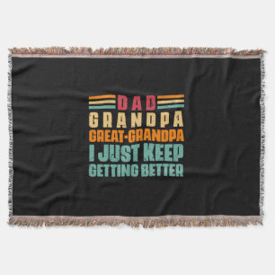 Grandfather-offerter Pappa Underbar morfar Filt
