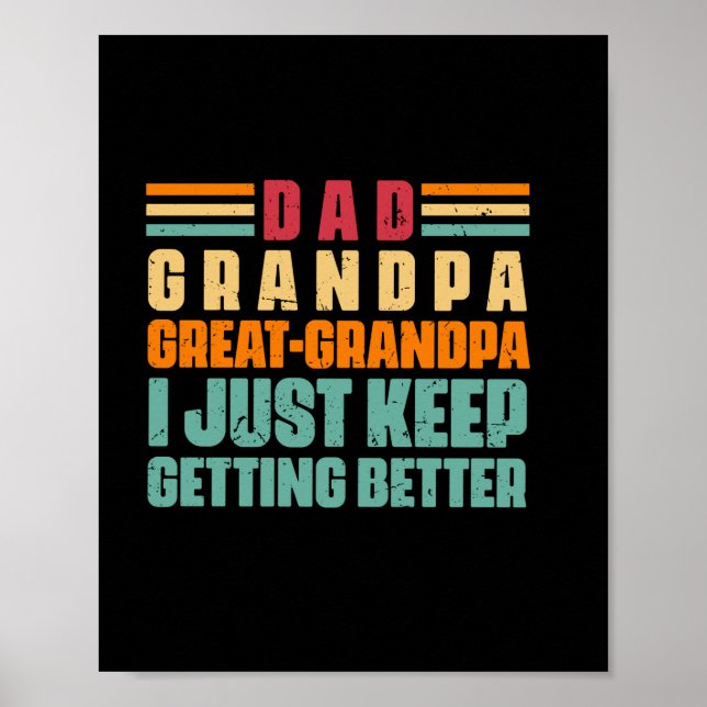 Grandfather-offerter | Pappa Underbar morfar Poster (Framsidan)