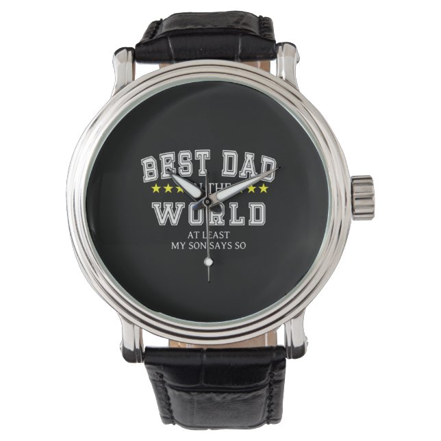 Grandfather-offerter | Världens bästa Pappa Armbandsur (Framsida)