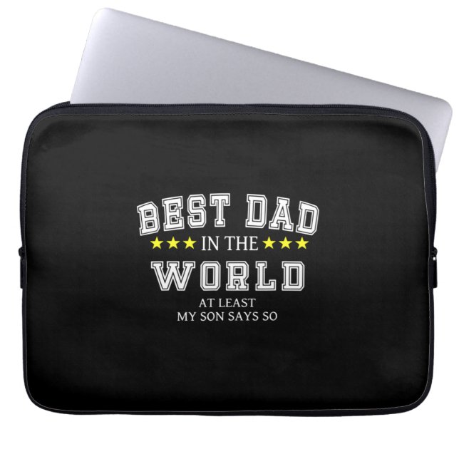 Grandfather-offerter | Världens bästa Pappa Laptop Fodral (Framsidan)