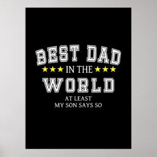 Grandfather-offerter Världens bästa Pappa Poster