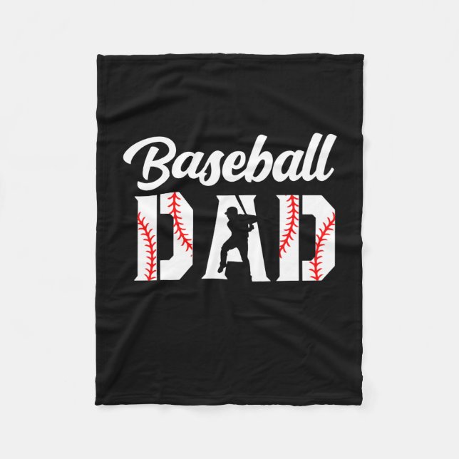 Grandfather Quotes | Baseball Dad Fleecefilt (Framsidan)