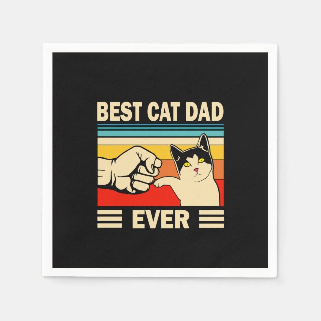 Grandfather Quotes | Best Cat Dad Ever Pappersservett (Framsidan)