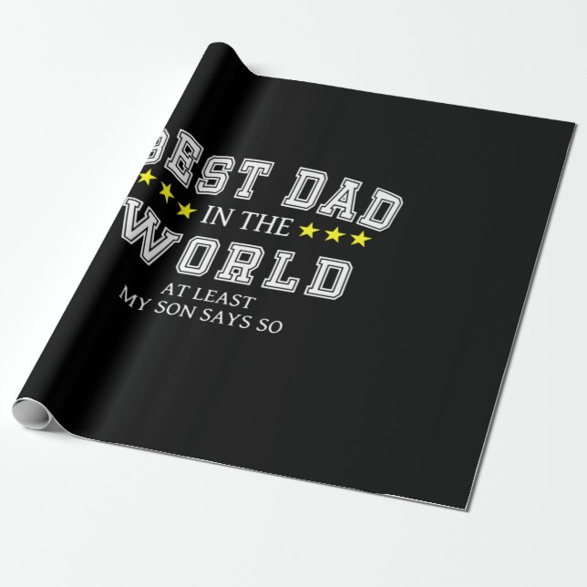 Grandfather Quotes | Best Dad In The World Presentpapper (Utrullad)