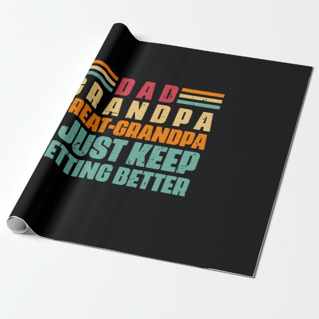 Grandfather Quotes | Dad Great Grandpa Presentpapper (Utrullad)