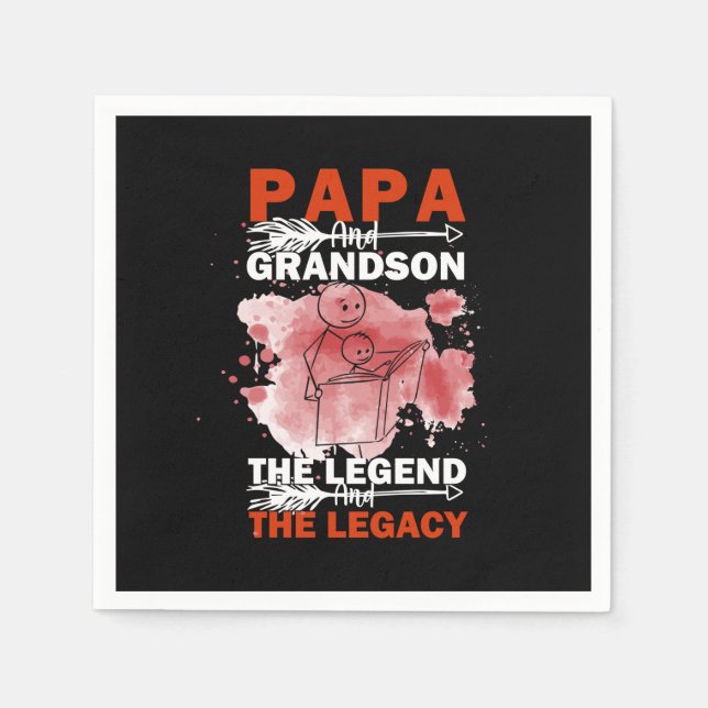 Grandfather Quotes | Papa And Grandson Pappersservett (Framsidan)